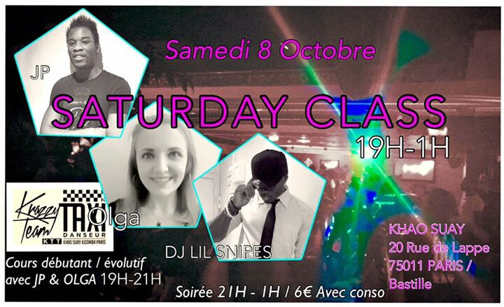 ☆★SAMEDI 8 Octobre SPECIAL KTT SATURDAY CLASS / 19H-1H★☆
