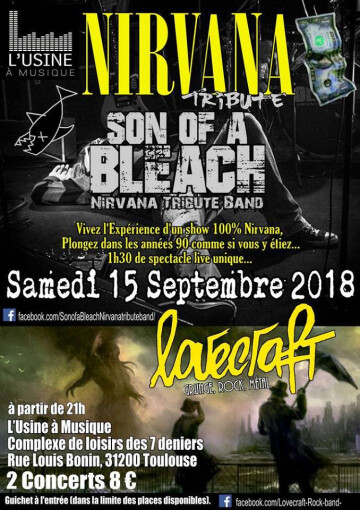 Concerts Lovecraft + Son of a Bleach Nirvana tribute
