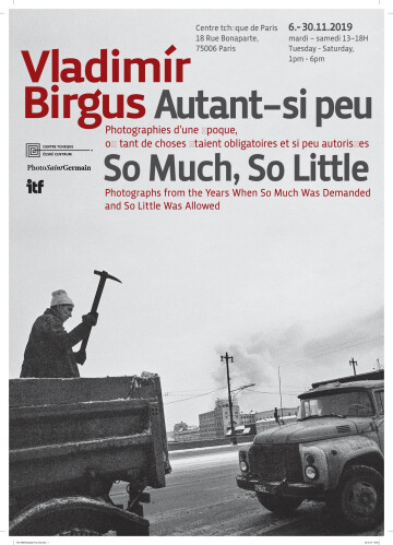 « Autant – si peu » exposition de photographies de Vladimír Birgus