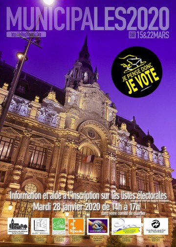 Je pense donc je vote aux Municipales (inscriptions sur les listes)