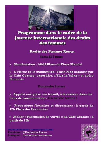 Journée Internationale des Droits des Femmes sur Rouen