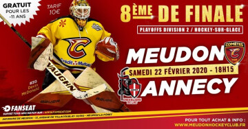 1/8ème de Finale du championnat de France D2 de hockey sur glace