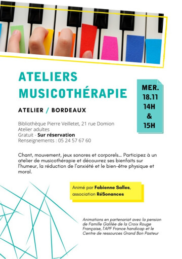 Ateliers musicothérapie