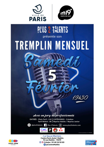 [TREMPLIN CHANSON] Plus2Talents (Février 2022)