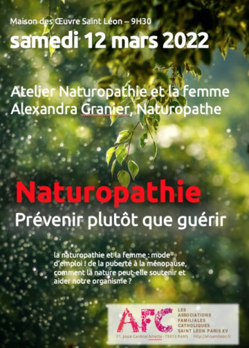 Atelier Naturopathie - AFC Saint Léon Paris 15ème