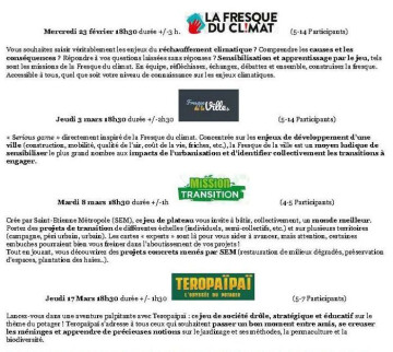 (Séances interactives) la Transition par le Jeu