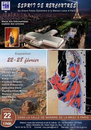 «Esprit de rencontres. Du Grand Palais Éphémère à la Maison Russe à Paris»