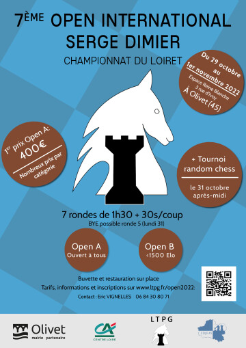 7ème Open International Serge Dimier, championnat du Loiret