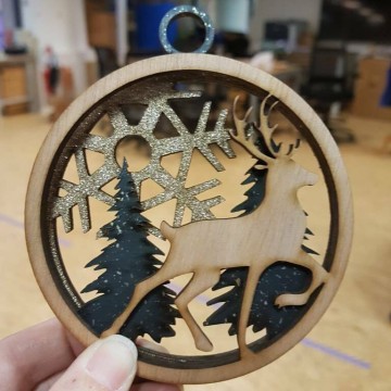 Atelier déco d'hiver : Fabrication au laser
