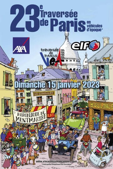 23e Traversée de Paris hivernale en véhicules d'époque