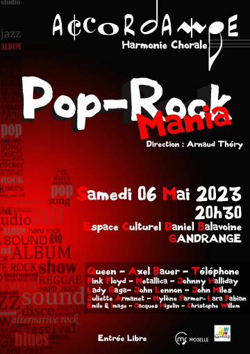 "POP ROCK MANIA" Société de Musique Accordange