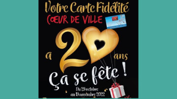 20ème anniversaire de la carte Fidélité Coeur de Ville