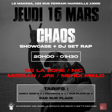 CHAOS – Showcase / DJ Set rap