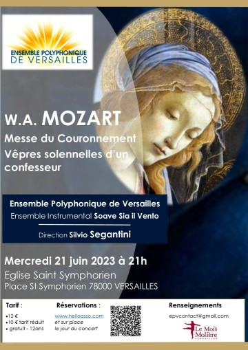 Concert Mozart - Messe du Couronnement et Vêpres solennelles d'un confesseur