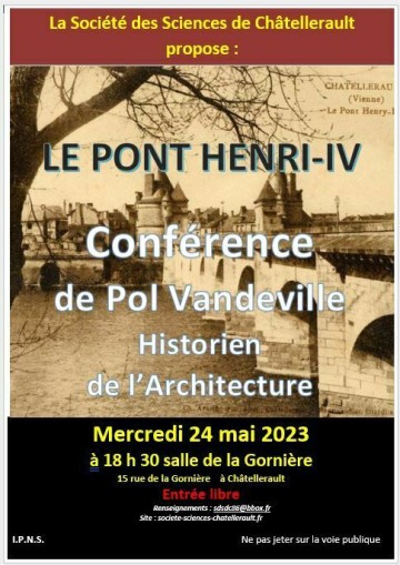 Le pont Henri-IV, conférence de Pol Vandeville