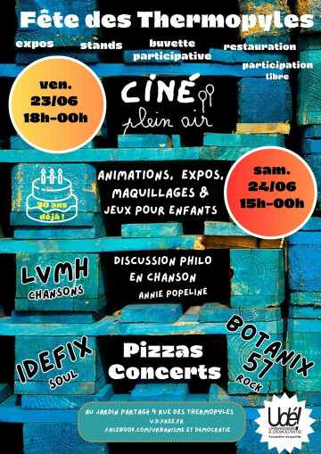 Affiche fête des Thermopyles 2023