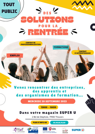 "Des solutions pour la rentrée"