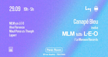 Canapé Bleu invite MLM & L-E-O / La Menace Records