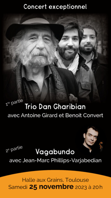 Concert Trio Dan Gharibian -  Ensemble VAGABUNDO