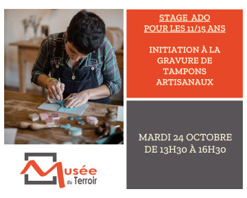 [COMPLET] Stage ado 11/15ans :  gravure de tampons encreurs personnalisés