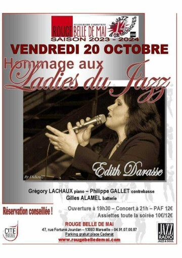 "Hommage aux Ladies du jazz" par Édith Darasse