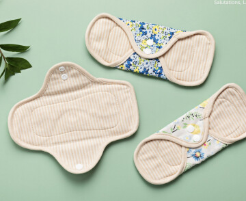 Couture Solidaire — Serviettes menstruelles lavables avec Soie Rouge