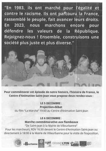 Projection/débat et marche commémorative
