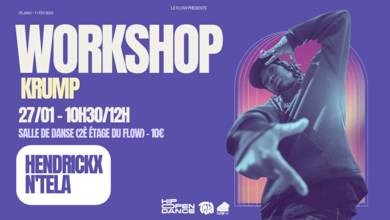 [ COMPLET ] Hip Open Dance : workshop avec Hendrickx N'Tela