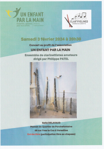 Concert au profit de l’association "Un enfant par la main"