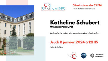 [Seminaire CREM] Confronting the carbon pricing gap: Second best climate policy