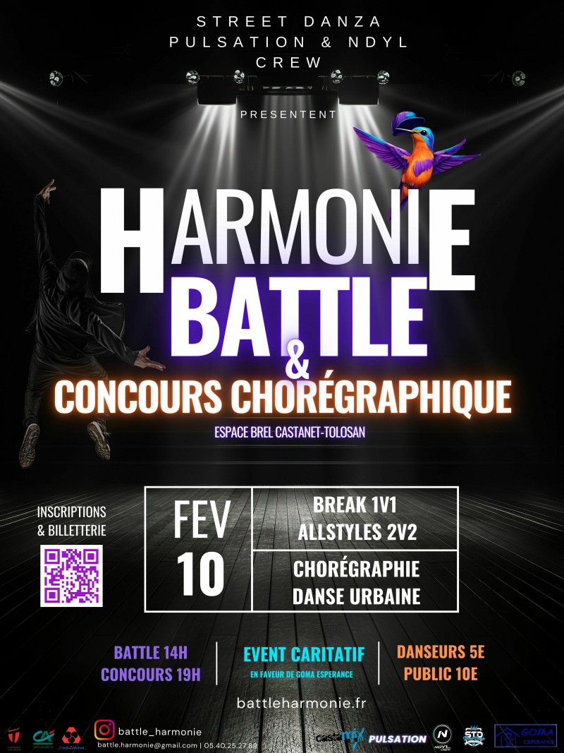 "HARMONIE" BATTLE ET CONCOURS CHORÉGRAPHIQUE CARITATIF