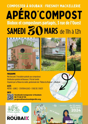 [Tous au compost 2024] Apéro'Compost : Je composte à l'Ouest !