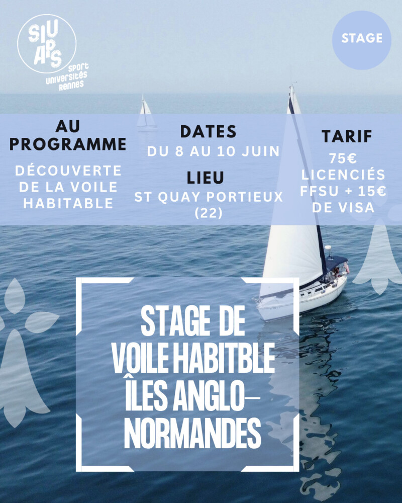 Stage de voile habitable : traversée transmanche