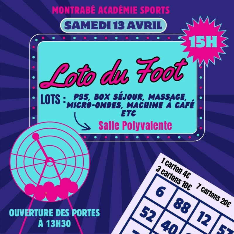 LOTO du club de foot de Montrabé