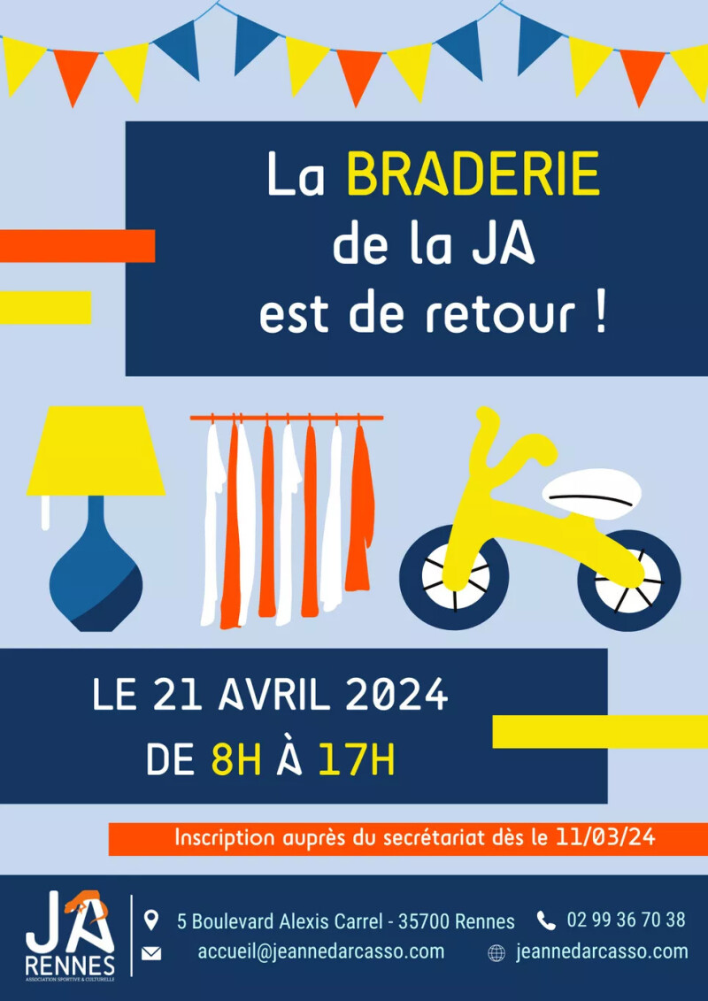 Braderie de l'association Jeanne d'Arc