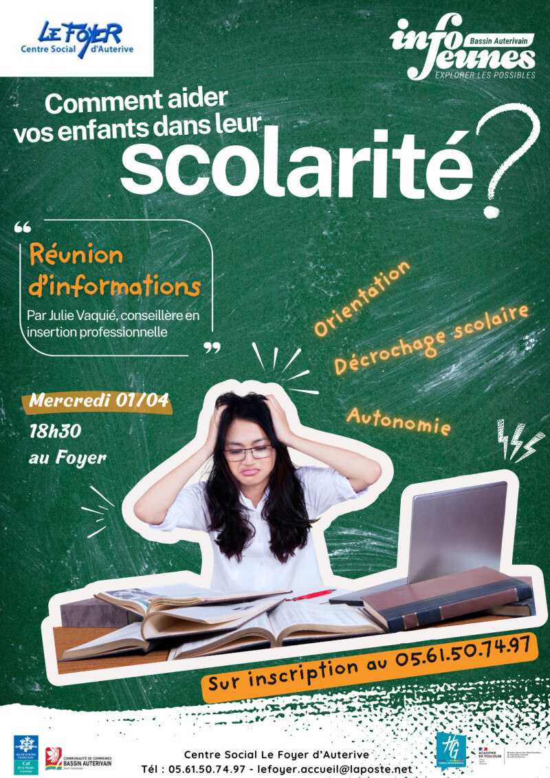 Réunion d'informations sur la scolarité / Centre Social le Foyer d'Auterive