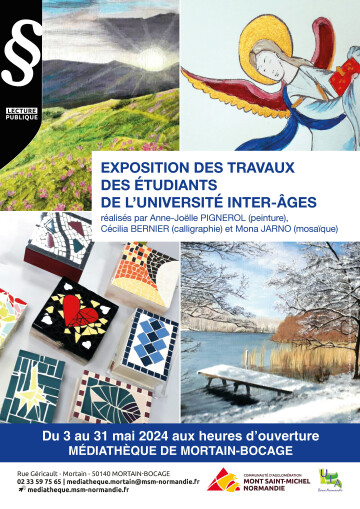 [Exposition] Travaux des étudiants de l'Université Inter-Âges
