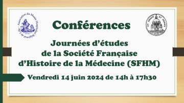 Journées d'études de la SFHM du 14 juin 2024