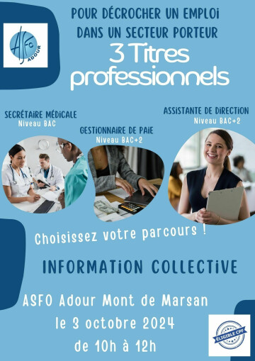 3 Titres Professionnels pour trouver un emploi
