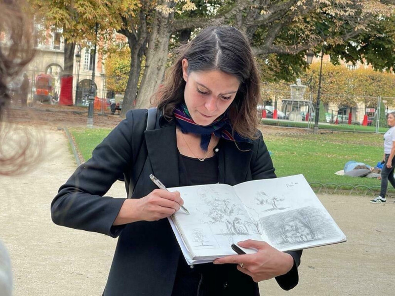 Carnet de croquis urbains, dessiner l'espace / avec l'Académie d'art de Meudon