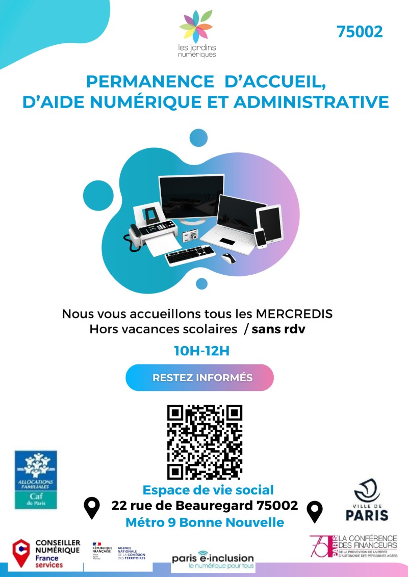 Permanence d'accueil, d'aide numérique et administrative
