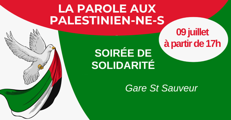 La parole aux Palestiniens : soirée de solidarité