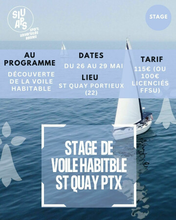 Stage de voile habitable découverte