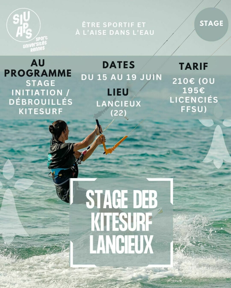 Stage de kitesurf découverte