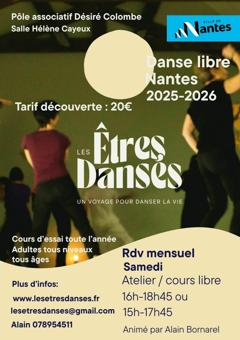 Atelier Les Êtres Dansés - Danse libre et intuitive