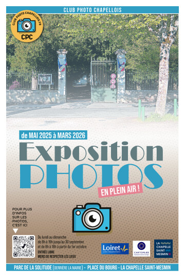 Exposition photographique en plein air 2025 du club photo Chapellois