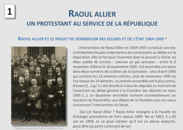"Raoul Allier (1862-1939) : un protestant au service de la République"
