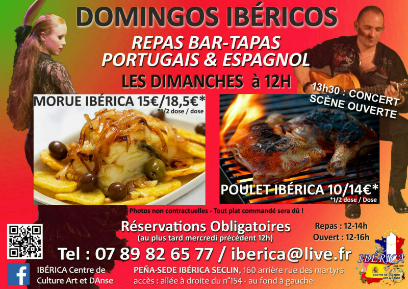 Domingos ibericos : Repas spectacle bar tapas Seclin Lille