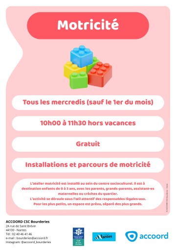 Atelier motricité pour les 0-3 ans