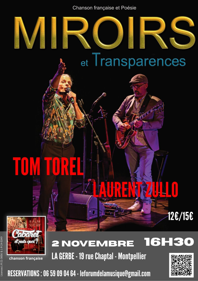 Tom Torel "Miroirs et Transparences"